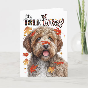 Cartes Pour Fêtes Annuelles Thanksgiving Lagotto Romagnolo Parlons Turquie