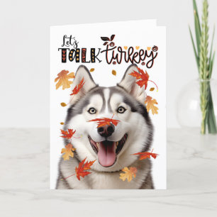 Cartes Pour Fêtes Annuelles Thanksgiving Malamute Dog Parlons Turquie