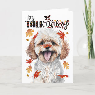 Cartes Pour Fêtes Annuelles Thanksgiving Maltipoo Parlons de Turquie