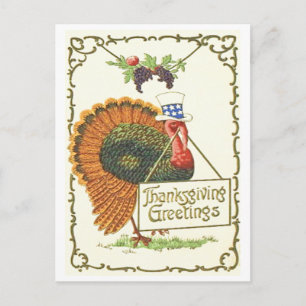 Cartes Pour Fêtes Annuelles Thanksgiving Patriotique