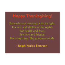 Thanksgiving postcard