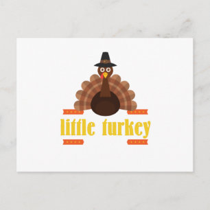 Cartes Pour Fêtes Annuelles Thanksgiving pour les enfants petits vacances dind