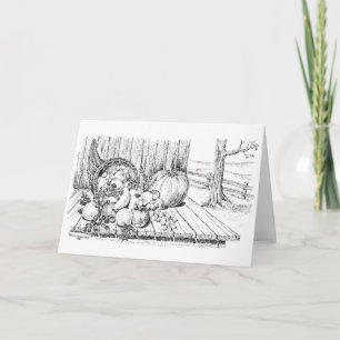 Cartes Pour Fêtes Annuelles Thanksgiving pour une récolte abondante