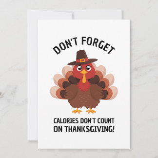 Cartes Pour Fêtes Annuelles Thanksgiving Turkey Humor Funny Fall Joke