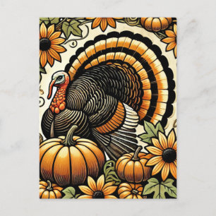 Cartes Pour Fêtes Annuelles Thanksgiving Turquie