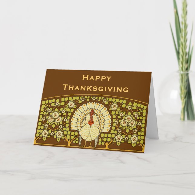 Cartes Pour Fêtes Annuelles Thanksgiving Turquie (Devant)