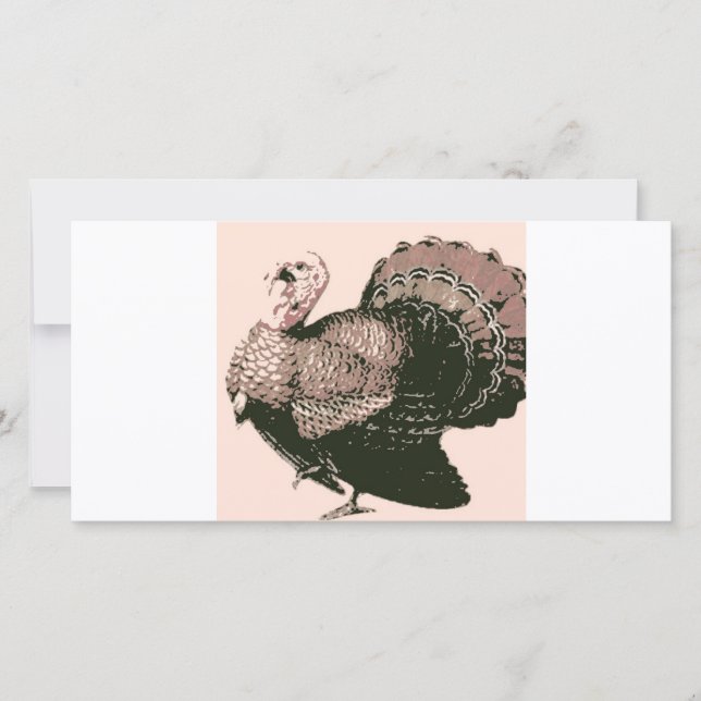 Cartes Pour Fêtes Annuelles Thanksgiving Turquie (Devant)