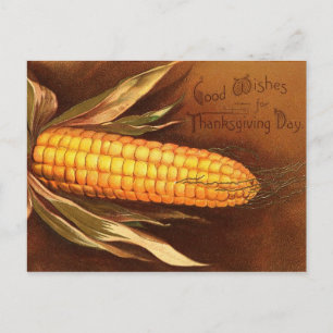 Cartes Pour Fêtes Annuelles Thanksgiving vintage