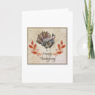 Cartes Pour Fêtes Annuelles Thanksgiving Watercolor Turkey Card