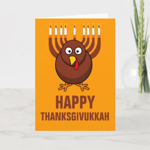 Cartes Pour Fêtes Annuelles Thanksgivukkah heureux 2013