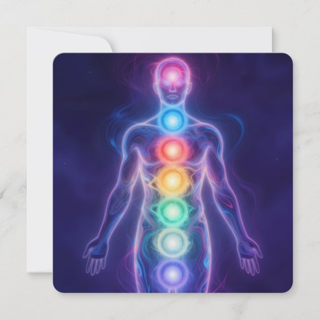Cartes Pour Fêtes Annuelles  The 7 Chakras (Devant)