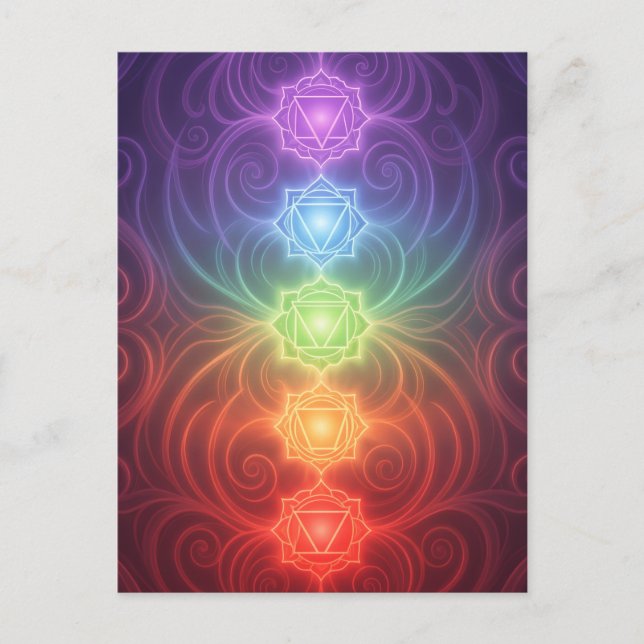 Cartes Pour Fêtes Annuelles The 7 Chakras´9 (Devant)