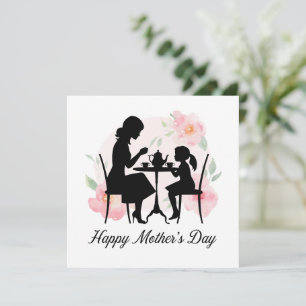 Cartes Pour Fêtes Annuelles Thé avec Maman
