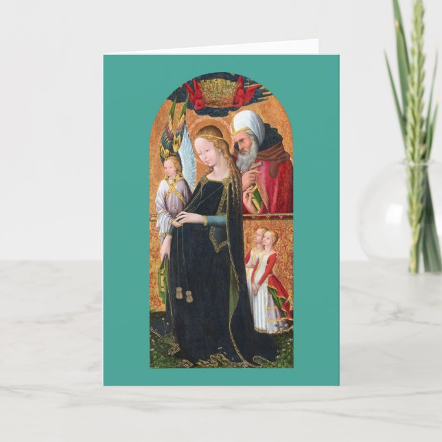 Cartes Pour Fêtes Annuelles The Expectant Madonna with Saint Joseph (Devant)