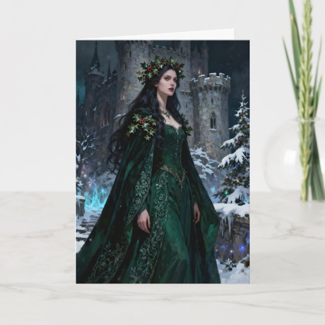 Cartes Pour Fêtes Annuelles The Holly Queen Christmas (Devant)
