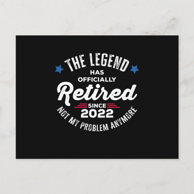 Cartes Pour Fêtes Annuelles The Legend Has Officially Retired Since 2022 Not M (Devant)