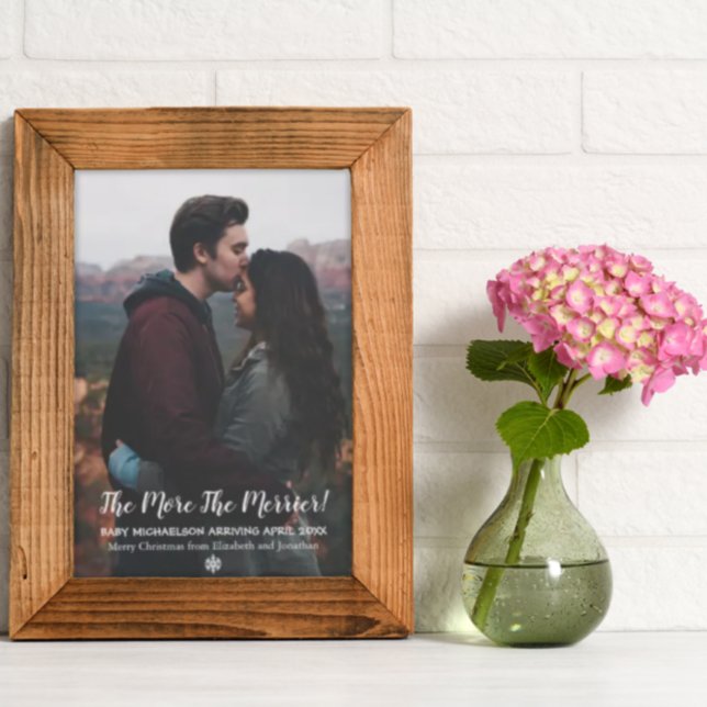 Cartes Pour Fêtes Annuelles The More The Merrier Pregnancy (Créateur téléchargé)