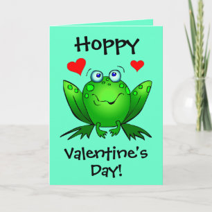 Cartes Pour Fêtes Annuelles The My Princess Hoppy Valentines Cute Frogs
