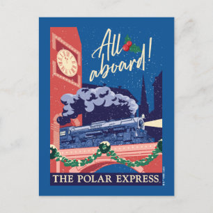 Cartes Pour Fêtes Annuelles The Polar Express - À bord !