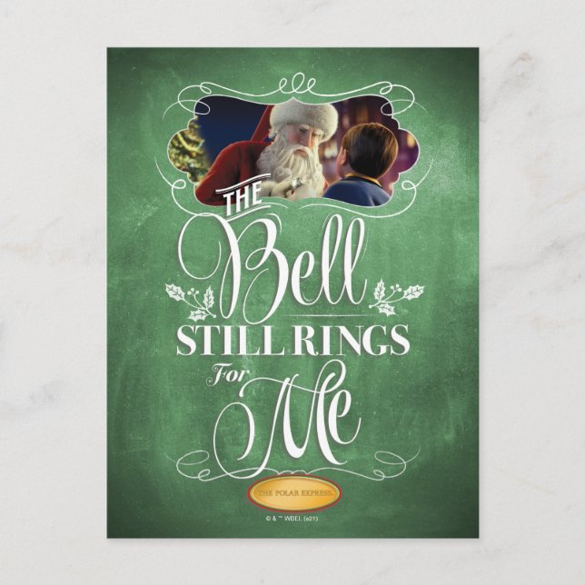 Cartes Pour Fêtes Annuelles The Polar Express | "The Bell Still Rings For Me" (Devant)