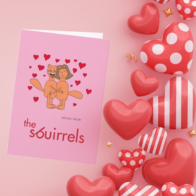 Cartes Pour Fêtes Annuelles The Sbuirrels Ed and Mary Valentine (Créateur téléchargé)