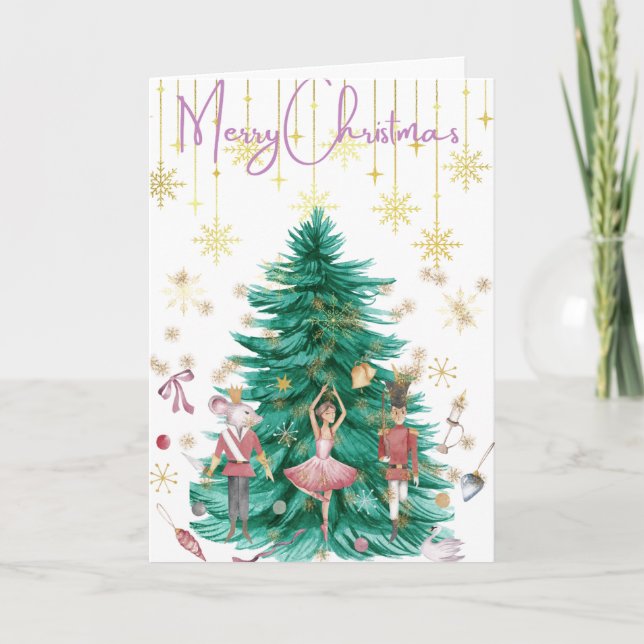 Cartes Pour Fêtes Annuelles Thème Casse-noisette (Devant)
