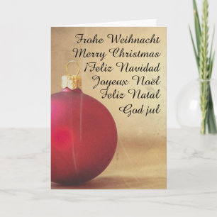 Cartes Pour Fêtes Annuelles Thème de Noël avec balle de Noël