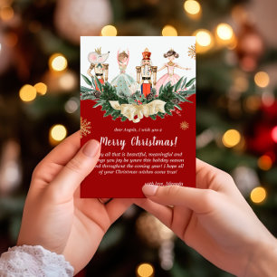 Cartes Pour Fêtes Annuelles Thème de Noisette Fête de Noël