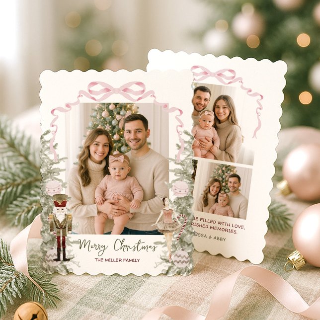 Cartes Pour Fêtes Annuelles Thème Nutcracker Photo Noël (Créateur téléchargé)