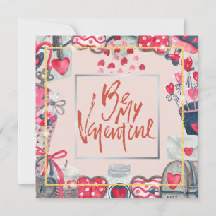Cartes Pour Fêtes Annuelles Thèmes de cœur de la Saint-Valentin et amour