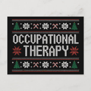 Cartes Pour Fêtes Annuelles Thérapeute occupationnel T-shirt de Noël laid TO