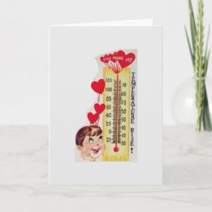 Cartes Pour Fêtes Annuelles Thermomètre à température vintage Valentine