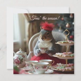 Cartes Pour Fêtes Annuelles "Thés" l'Invitation de Saison