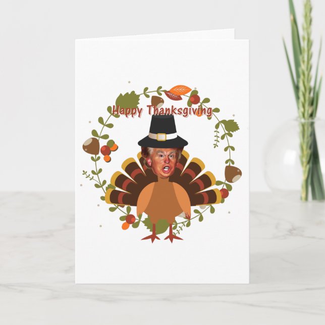 Cartes Pour Fêtes Annuelles thistesse trump turkey (Devant)