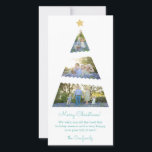 Cartes Pour Fêtes Annuelles Three Photo Christmas Tree Skinny Holiday Card<br><div class="desc">The classic holiday motif of the Christmas tree gets a modern twist on this three-photo skinny and budget friendly format holiday card that is clean and simple with personalized text to write your own message of holiday cheer.

Photography � Shanna Russell Photography,  San Antonio TX</div>