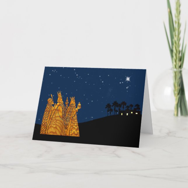 Cartes Pour Fêtes Annuelles Three Wise Men Christmas Card (Devant)