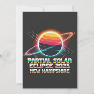 Cartes Pour Fêtes Annuelles Thrice in a Lifetime 2025 New Hampshire Retro