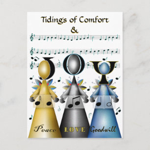 Cartes Pour Fêtes Annuelles Tidings of Comfort and Joy Christmas Carolers