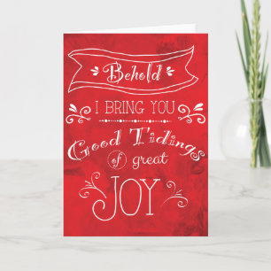 Cartes Pour Fêtes Annuelles Tidings of Joy Greeting Card par Jan Marvin