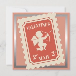 Cartes Pour Fêtes Annuelles Timbre de Cupidon à 0,2 centime pour la Saint-Vale