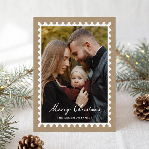 Cartes Pour Fêtes Annuelles Timbre de Noël Classique 5 Photo