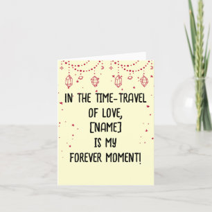 Cartes Pour Fêtes Annuelles Time-Travel Love Cute Couple Valentine's Day