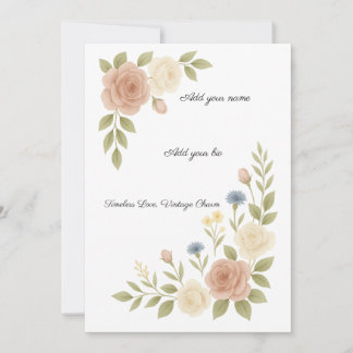 Cartes Pour Fêtes Annuelles Timeless beauty for timeless moments.