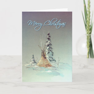 Cartes Pour Fêtes Annuelles TIPI de JOYEUX NOËL par SHARON SHARPE