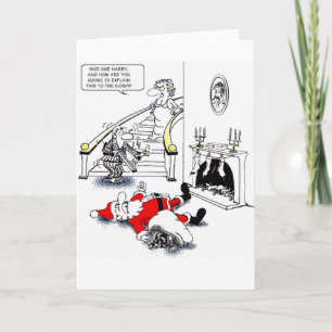 Cartes Pour Fêtes Annuelles Tir Père Noël de papa