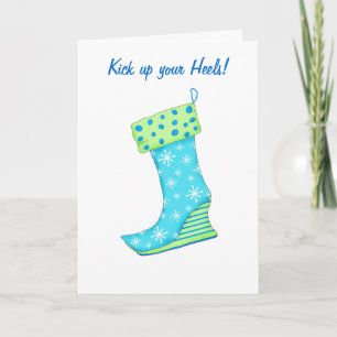 Cartes Pour Fêtes Annuelles Tirer les talons Heureux Anniversaire Snowflake St