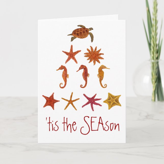 Cartes Pour Fêtes Annuelles 'Tis the SEAson (Devant)