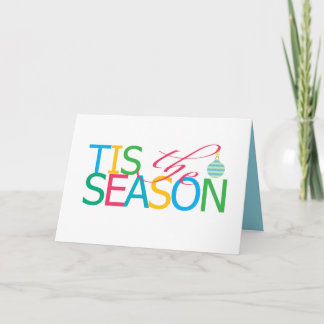 Cartes Pour Fêtes Annuelles Tis the Season Folded Holiday Card