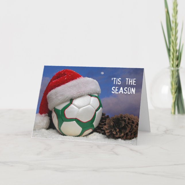 Cartes Pour Fêtes Annuelles Tis The (Soccer) Season (Devant)