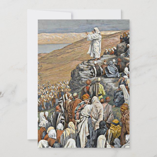 Cartes Pour Fêtes Annuelles Tissot - The Sermon on the Mount (Devant)